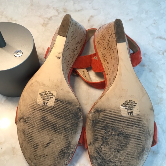 Orange Nine West Pumps Size 8 - Picture 5 of 5